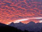 (157'724) - Morgenrot mit Eiger, Mnch und Jungfrau am 10.