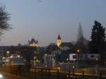 (158'796) - Das Schloss und die Kirche Thun am 19.