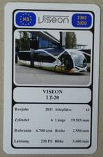 (280'645) - Quartett-Spielkarte mit VISEON LT.20 von 2011 am 22.