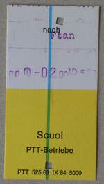 (282'499) - PTT-Einzelbillet am 19.