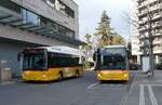 (284'820) - PostAuto Graub�nden - GR 190'014/PID 11'900 + GR 190'012/PID 11'898 - eHeuliez-Iveco (ex Gessinger, Bad Ragaz) am 10.