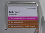 (178'409) - engadin mobil-Haltestelle - St.