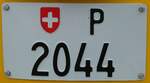 (239'691) - Nummernschild - P 2044 - am 27.