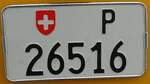 (239'694) - Nummernschild - P 26'516 - am 27.