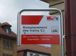 (181'059) - CJ-Haltestelle - La Chaux-de-Fonds, Gare - am 12. Juni 2017