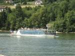 (146'458) - Franzsisches Schiff auf dem Doubs bei Les Brenets am 18.