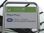 (164'784) - transN-Haltestelle - Neuchtel, Place Pury - am 15.
