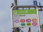 (223'996) - transN-Haltestelle - Neuchtel, Gare (Nord) - am 7. Mrz 2021