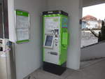 (189'994) - transN-Billetautomat am 2. April 2018 in St-Blaise, Centre