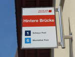 (195'396) - AAGS-Haltestelle - Muotathal, Hintere Brcke - am 1.