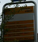 (256'387) - PostAuto/RBS-Haltestellenschild - Schnottwil, Post - am 26.