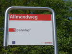 (182'598) - StadtBUS-Haltestelle - Frauenfeld, Allmendweg - am 3. August 2017