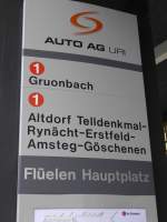 (150'557) - AAGU-Haltstelle - Flelen, Hauptplatz - am 10.