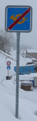 (188'402) - Ende der Bergpoststrasse am 11.