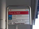 (176'599) - BUS-Sdunois-Haltestelle - Sion, Place du Midi - am 12.
