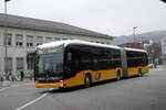(283'594) - PostAuto Wallis - Nr. 147/VS 574'955/PID 12'147 - eMercedes am 30. Dezember 2025 beim Bahnhof Sion