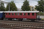 Der B3 4 der ST, ursprnglich 1906 als C3 8490 an die SBB geliefert, wurde 1965 von der ST bernommen worden. Triengen, August 2024.