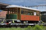 Das wertvolle Transportgut an diesem Tag war der wundervoll restaurierte Tramwagen Bi 369 der CGTE, auf dem Weg in die Heimat.