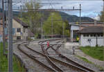 Die Gleisanlagen in Mtiers. Mai 2024.