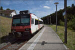 Jurabahn vor der Generalsanierung im Abschnitt Sanceboz-Sombeval – Moutier.

RBDe 560 227 in Pontenet. August 2026.