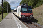 Jurabahn vor der Generalsanierung im Abschnitt Sanceboz-Sombeval – Moutier.

RBDe 560 227 in Pontenet. August 2026.
