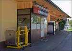 Jurabahn vor der Generalsanierung im Abschnitt Sanceboz-Sombeval – Moutier.

Fahrdienstleitung im Bahnhof Malleray-B�villard. Noch ist sie besetzt. August 2026. 