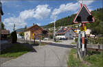 Jurabahn vor der Generalsanierung im Abschnitt Sanceboz-Sombeval – Moutier.

Haltepunkt Sorvilier. August 2026. 