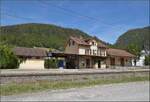 Jurabahn vor der Generalsanierung im Abschnitt Sanceboz-Sombeval – Moutier.
