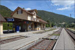 Jurabahn vor der Generalsanierung im Abschnitt Sanceboz-Sombeval – Moutier.

Das Empfangsgeb�ude von Court. August 2026. 