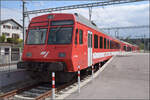 NPZ-Steuerwagen ABt 50 85 80-35 381-3 'L'Allaine' der CJ in Bonfol.