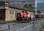 Gute Laune und Vorfreude auf das Jubilumsfest der Emmentalbahn mit Em 847 004. Mai 2025.