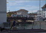 RABe 512 036 auf der Aarebr�cke in Solothurn.