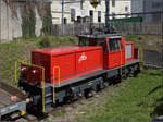 Ee 936 152 gl�nzt und leuchtet am Gleisende in Balsthal.