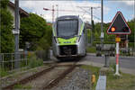 RABe 528 211 in Huttwil. Mai 2025.