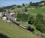 448-ramsei-sumiswald-gruenen-huttwil-rshb-vhb-rm-bls-etb-2/819338/oeffentlicher-fahrtag-auf-der-emmentalbahn-bsb Öffentlicher Fahrtag auf der Emmentalbahn. 

BSB Ed 3/4 51 in Dürrenroth. Juli 2023.