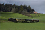 Ostermontag bei der 'Emmentalbahn'.

Eb 3/5 5810 bei Wydithub. April 2024.