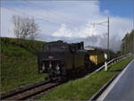 Ostermontag bei der 'Emmentalbahn'.

Eb 3/5 5810 am 741 m hohen Scheitelpunkt der Strecke. April 2024.