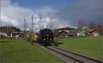 Ostermontag bei der 'Emmentalbahn'.

Eb 3/5 5810 bei Weier im Emmental. April 2024.