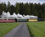 Ostermontag bei der 'Emmentalbahn'.

Eb 3/5 5810 bei Waldeck. April 2024.