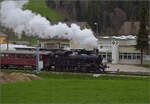 Ostermontag bei der 'Emmentalbahn'.

Eb 3/5 5810 bei Einfahrt Huttwil. April 2024.