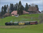 Ostermontag bei der 'Emmentalbahn'.

Eb 3/5 5810 bei Gammenthal. April 2024.