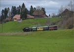 Ostermontag bei der 'Emmentalbahn'.

Eb 3/5 5810 bei Gammenthal. April 2024.