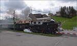 Ostermontag bei der 'Emmentalbahn'.

Eb 3/5 5810 in Dürrenroth. April 2024.