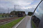 Ostermontag bei der 'Emmentalbahn'.

Eb 3/5 5810 bei Waldeck. April 2024.