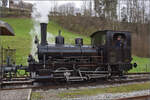 Ostermontag bei der 'Emmentalbahn'.

Die umfangreichen Rangierarbeiten von E 3/3 853 der JS in Wasen im Emmental. April 2024.