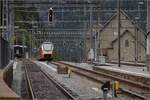 Ausfahrt des RABe 526 108 nach Basel.