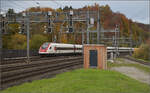 RABDe 500 014 'Max Frisch' und RABe 500 041 'William Barbey' in Dulliken.