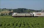 Rem 476 454 der Railcare bei Hendschiken, Juni 2025.