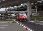 Zu den Ostereiern im Sihlwald.

Im Verkehrsgewirr von Zürich Manegg verliert sich der Zug von Re 456 103 bzw. SZU 542. März 2024.