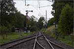 Fahrtag im Zrcher Oberland.

Blick auf die Bahnhofsausfahrt in Bretswil. Juli 2023.